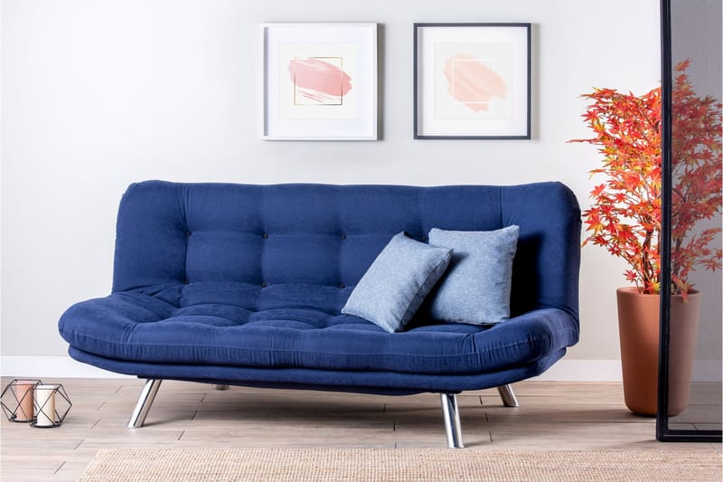 Breana 3-pers. Sovesofa - Marineblå - Møbler - Sofaer - Sovesofaer