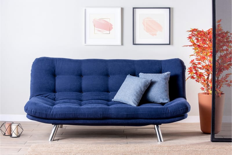Breana 3-pers. Sovesofa - Marineblå - Møbler - Sofaer - Sovesofaer