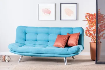 Breana 3-pers. Sovesofa - Turkis - Møbler - Sofaer - Sovesofaer