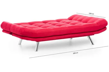 Breana 3-pers. Sovesofa - Rød - Møbler - Sofaer - Sovesofaer