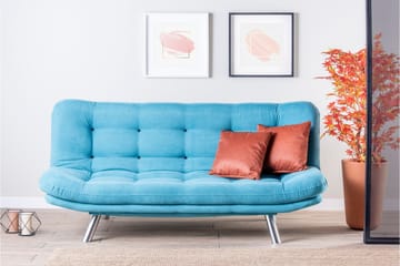Breana 3-pers. Sovesofa - Turkis - Møbler - Sofaer - Sovesofaer