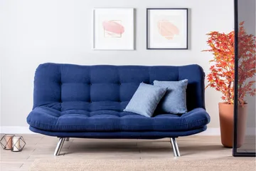 Breana 3-pers. Sovesofa - Marineblå - Møbler - Sofaer - Sovesofaer