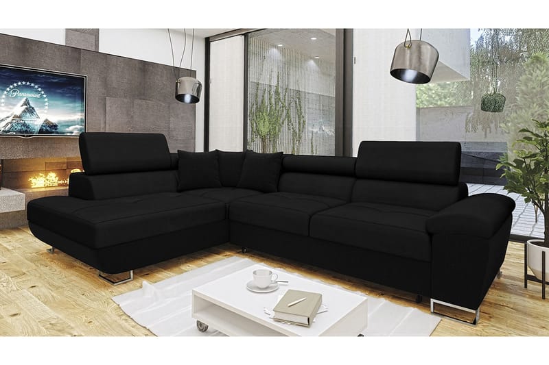 Reginia Sovesofa m. Chaiselong L-formet - Møbler - Sofaer - Sovesofaer - Bred sovesofa
