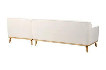 Bree Hjørnesofa 3-personers - Hvid/Lyst træ - Møbler - Sofaer - Sovesofaer