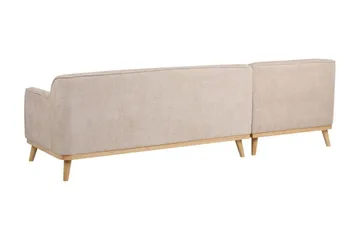 Bree Hjørnesofa 3-personers - Beige/Lyst tr æ - Møbler - Sofaer - Sovesofaer