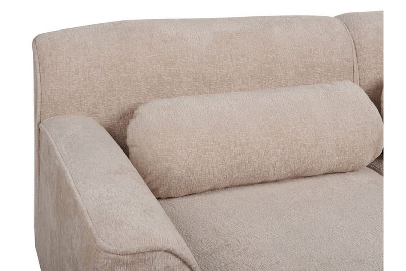 Bree Hjørnesofa 3-personers - Beige/Lyst træ - Møbler - Sofaer - Sovesofaer
