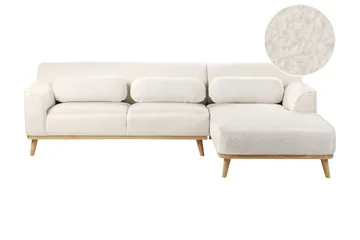 Bree Hjørnesofa 3-personers - Hvid/Lyst træ - Møbler - Sofaer - Sovesofaer
