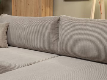 Brenor 3-personers sovesofa med chaiselong, venstrevendt - mørkebrun - Møbler - Sofaer - Sovesofaer