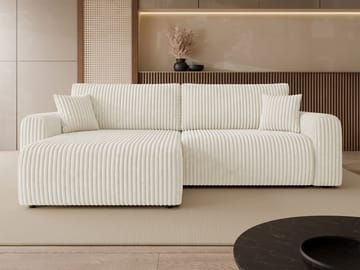 Brenor 3-personers sovesofa med chaiselong, venstrevendt - beige - Møbler - Sofaer - Sovesofaer