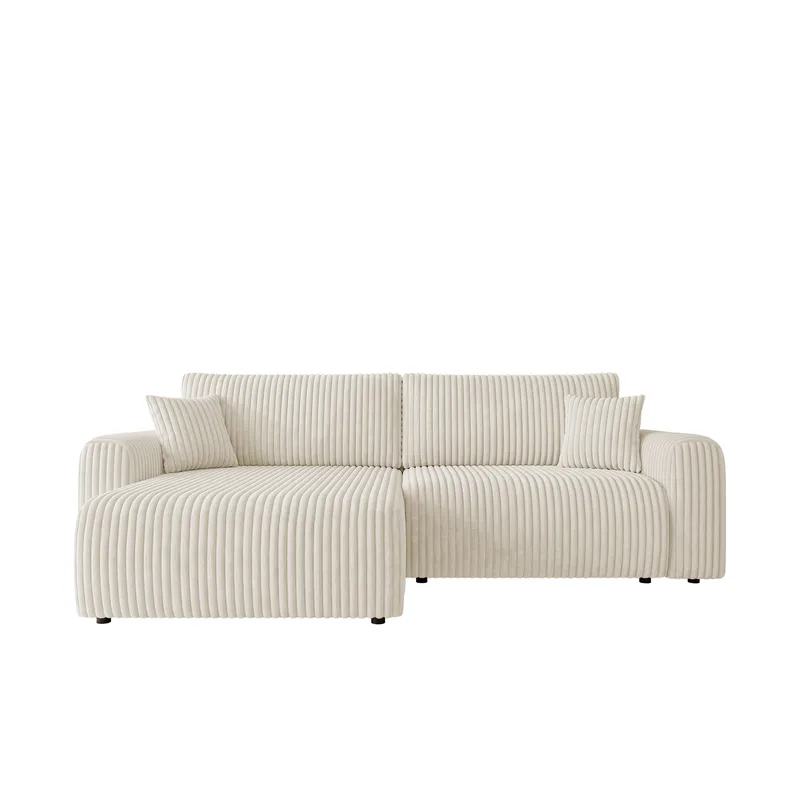 Brenor 3-personers sovesofa med chaiselong, venstrevendt, beige