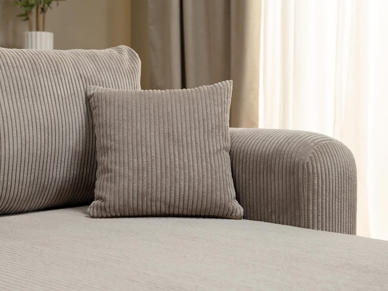 Brenor 3-personers sovesofa med chaiselong, venstrevendt - mørkebrun - Møbler - Sofaer - Sovesofaer