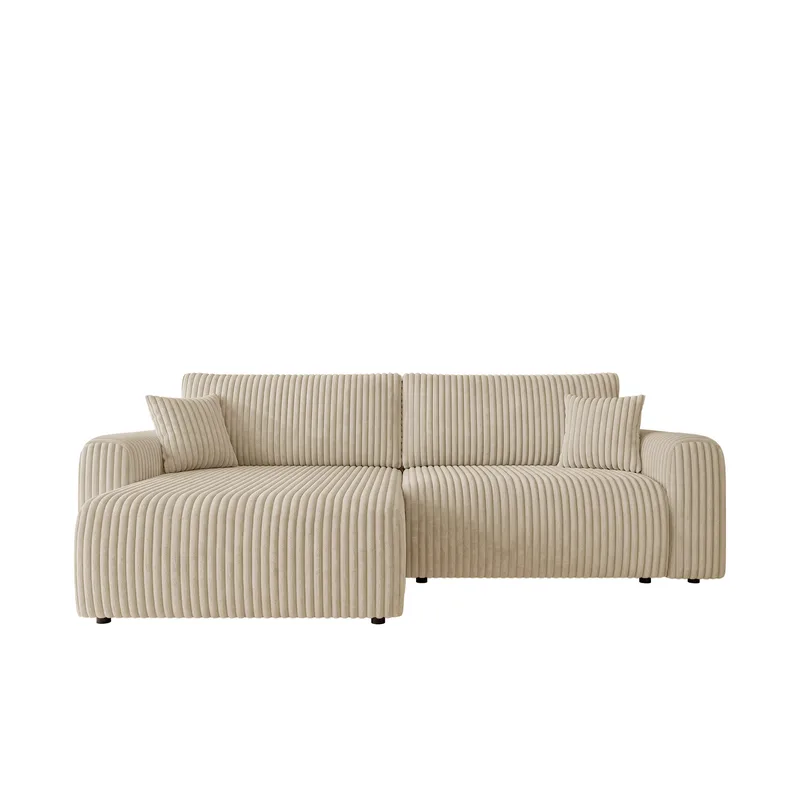 Brenor 3-personers sovesofa med chaiselong, venstrevendt, beige