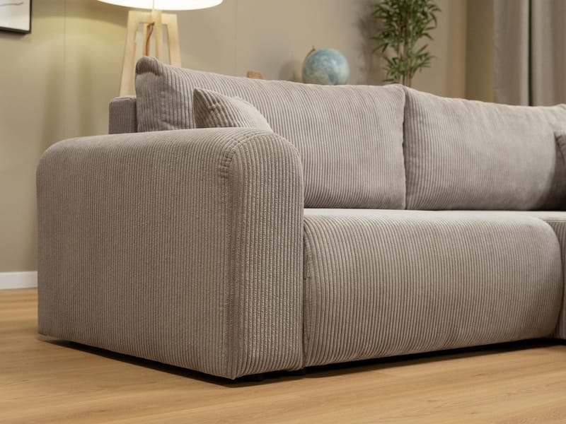Brenor 3-personers sovesofa med chaiselong, venstrevendt - mørkebrun - Møbler - Sofaer - Sovesofaer