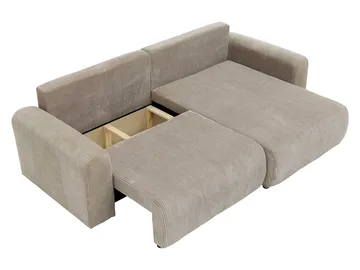Brenor Sovesofa med chaiselong 3-personers - Grå - Møbler - Sofaer - Sovesofaer