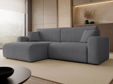 Brenor Sovesofa med chaiselong 3-personers - Grå - Møbler - Sofaer - Sovesofaer