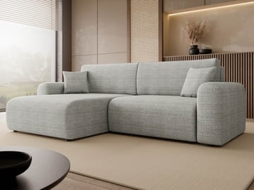 Brenor Sovesofa med chaiselong 3-personers - Lys grå - Møbler - Sofaer - Sovesofaer