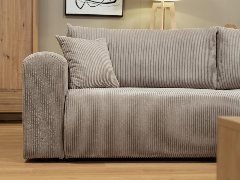 Brenor Sovesofa med chaiselong 3-personers - Brun - Møbler - Sofaer - Sovesofaer
