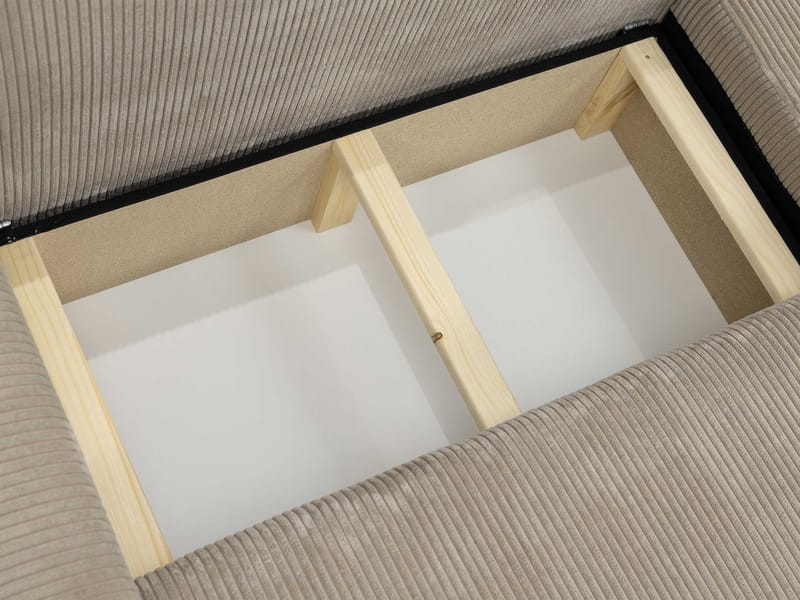 Brenor Sovesofa med chaiselong 3-personers - Brun - Møbler - Sofaer - Sovesofaer