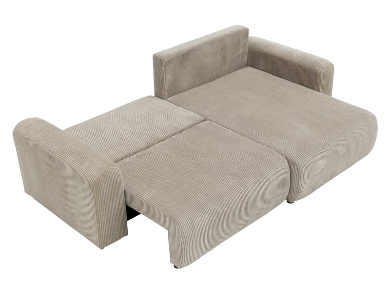 Brenor Sovesofa med chaiselong 3-personers - Brun - Møbler - Sofaer - Sovesofaer