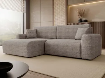 Brenor Sovesofa med chaiselong 3-personers - Grå - Møbler - Sofaer - Sovesofaer