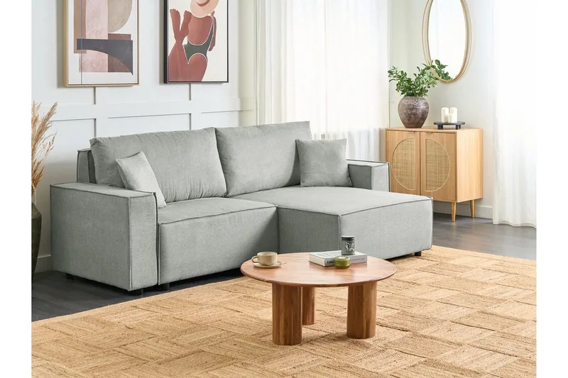 Brian Hjørnesovesofa 3-personers - Grå - Møbler - Sofaer - Sovesofaer