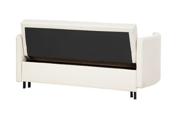 Brinkburn 2-personers Sovesofa med Runde Armlæn i Stof - Cremehvid - Møbler - Sofaer - Sovesofaer