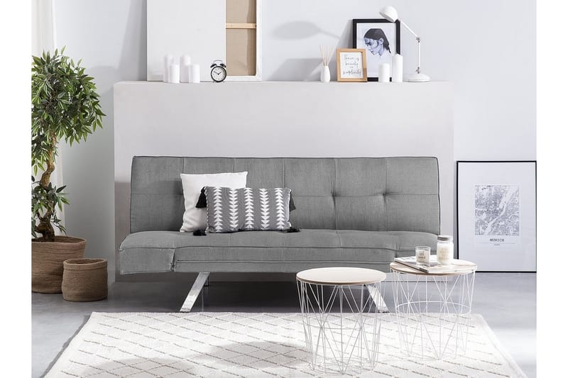 Bristol sovesofa 180 cm - Sølv - Sovesofaer - 3 personers sovesofa