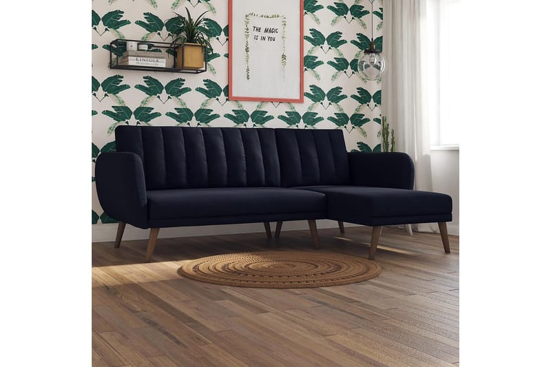 Brittany Chaiselongsovesofa Marineblå - Novogratz - Møbler - Sofaer - Sovesofaer