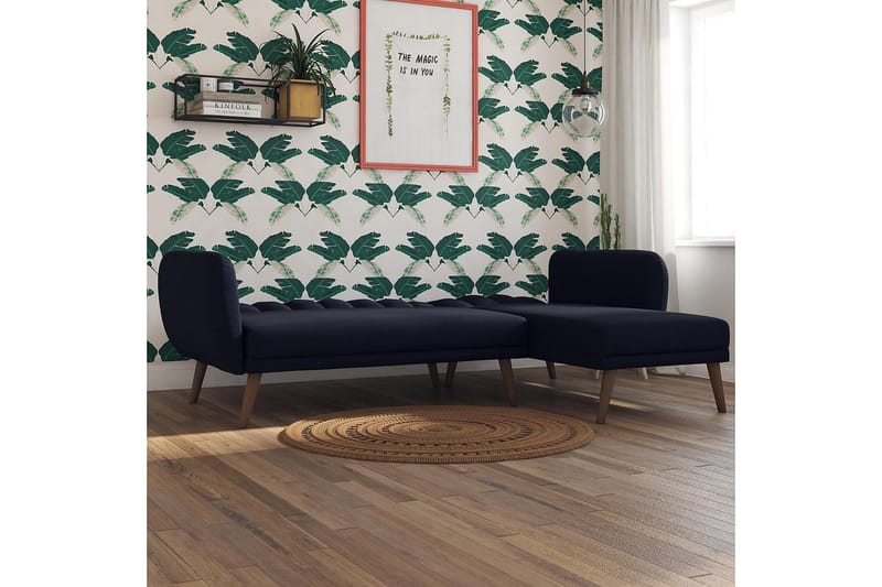 Brittany Chaiselongsovesofa Marineblå - Novogratz - Møbler - Sofaer - Sovesofaer
