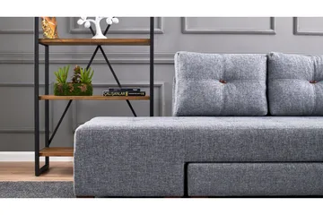 Brunei hjørnesovesofa Højre - Grå - Møbler - Sofaer - Sovesofaer