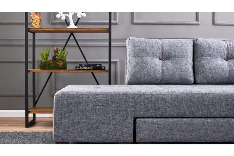 Brunei hjørnesovesofa Højre - Grå - Møbler - Sofaer - Sovesofaer