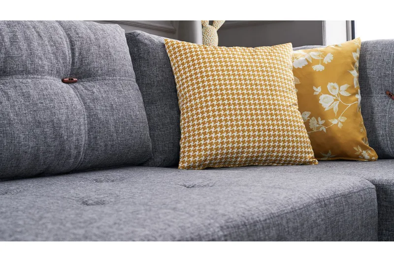 Brunei hjørnesovesofa Højre - Grå - Møbler - Sofaer - Sovesofaer