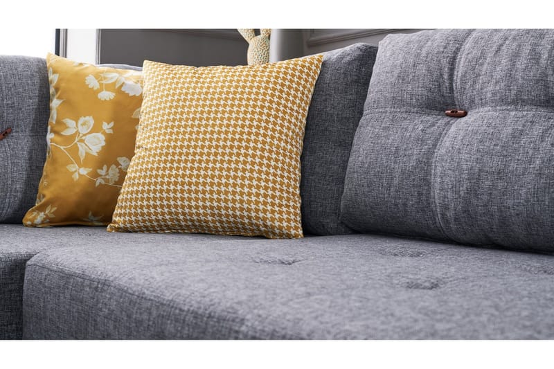 Brunei hjørnesovesofa venstre - Grå - Møbler - Sofaer - Sovesofaer