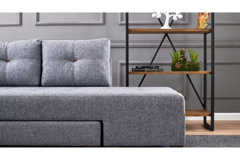 Brunei hjørnesovesofa venstre - Grå - Møbler - Sofaer - Sovesofaer