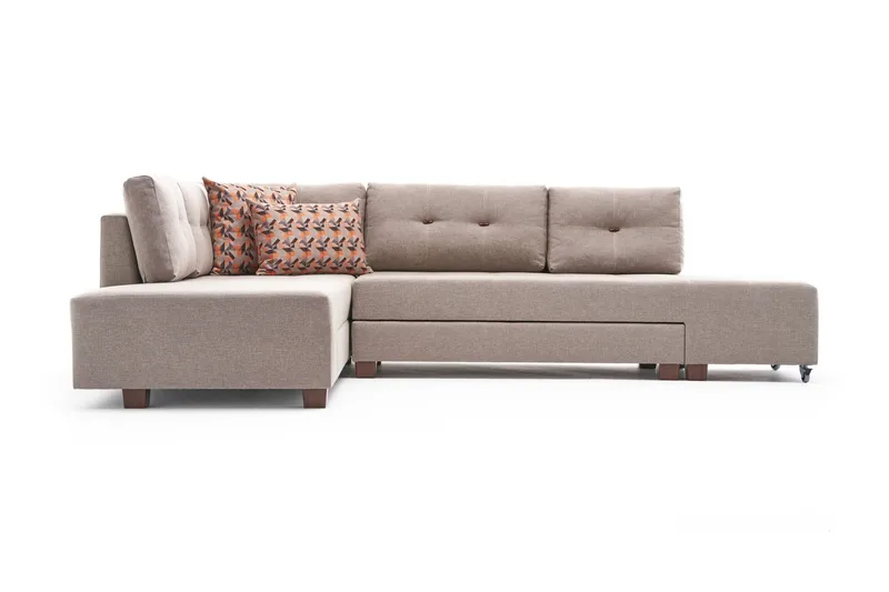 Brunei Sovesofa med Chaiselong Venstre, Beige