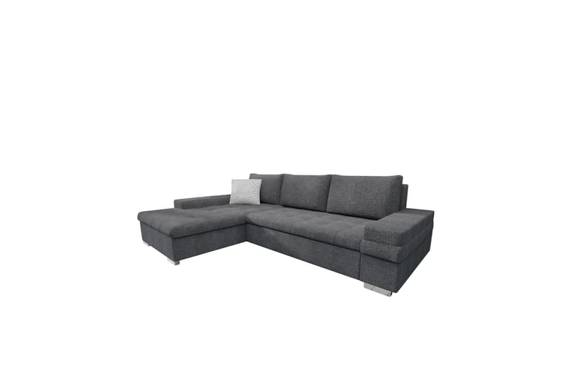 Bunty Sovesofa med Chaiselong 3-personers, Mørkegrå / Lysegrå