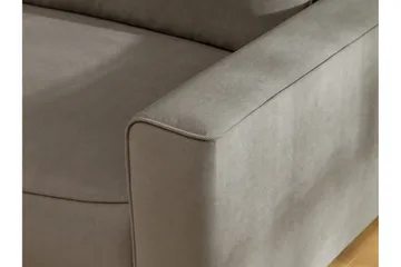 Burketown Sovesofa med Chaiselong 3-personers i Fløjl - Beige - Møbler - Sofaer - Sovesofaer