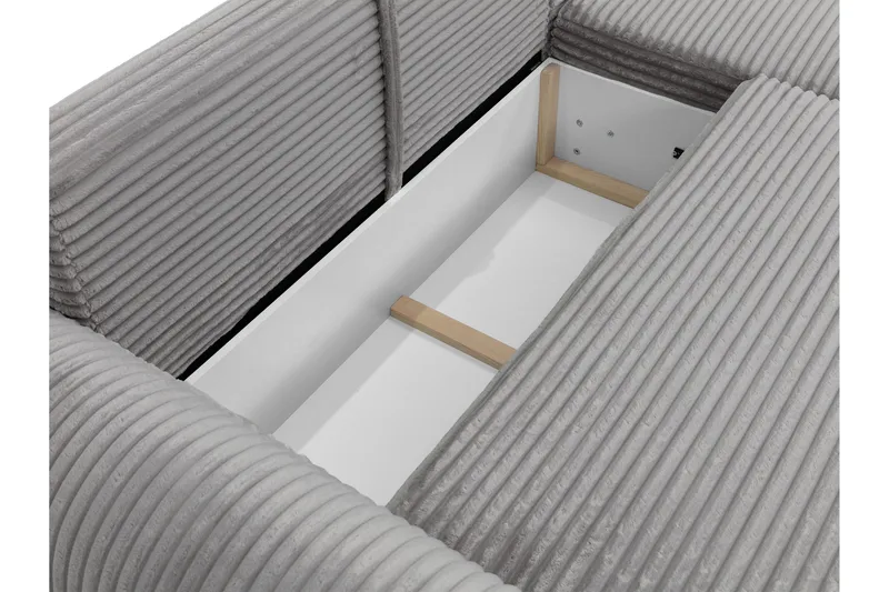 Burman Sovesofa med Chaiselong 3-personers i Manchester - Brun - Møbler - Sofaer - Sovesofaer