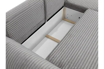 Burman Sovesofa med Chaiselong 3-personers i Manchester - Grå - Møbler - Sofaer - Sovesofaer