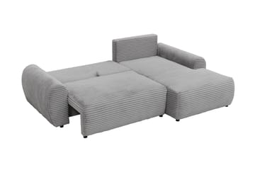 Burman Sovesofa med Chaiselong 3-personers i Manchester - Brun - Møbler - Sofaer - Sovesofaer