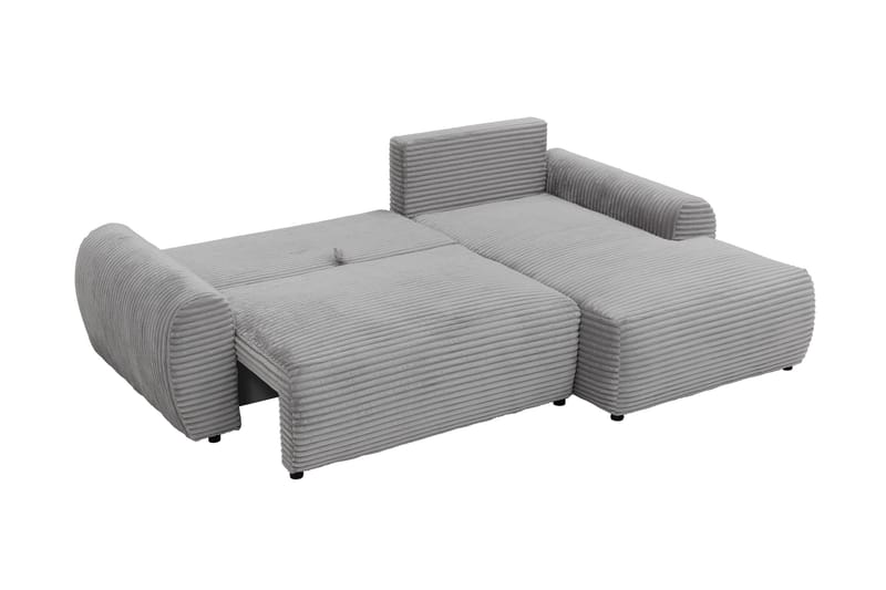 Burman Sovesofa med Chaiselong 3-personers i Manchester - Grå - Møbler - Sofaer - Sovesofaer