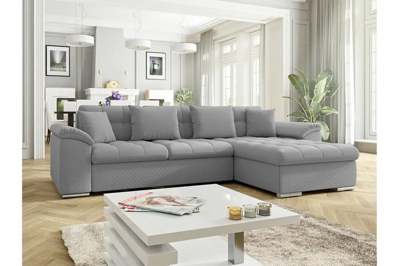 Camior 3-sits Hörnbäddsoffa Grey - Møbler - Sofaer - Sovesofaer