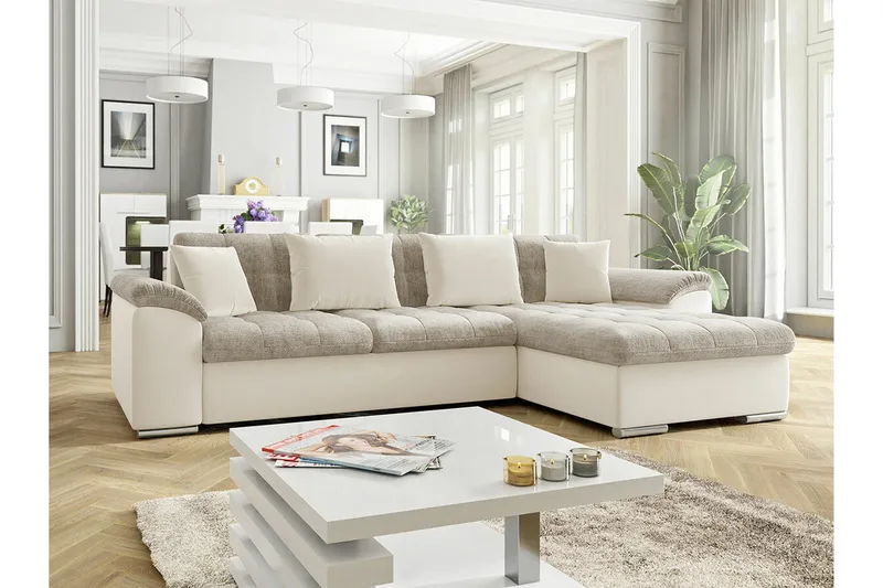 Camior 3-sits Hörnbäddsoffa Grey - Møbler - Sofaer - Sovesofaer