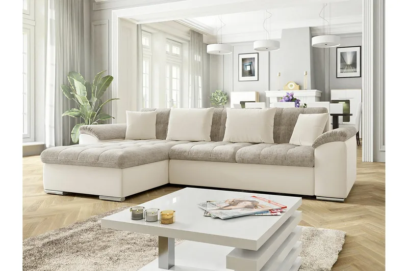 Camior 3-sits Hörnb äddsoffa Grey - Møbler - Sofaer - Sovesofaer