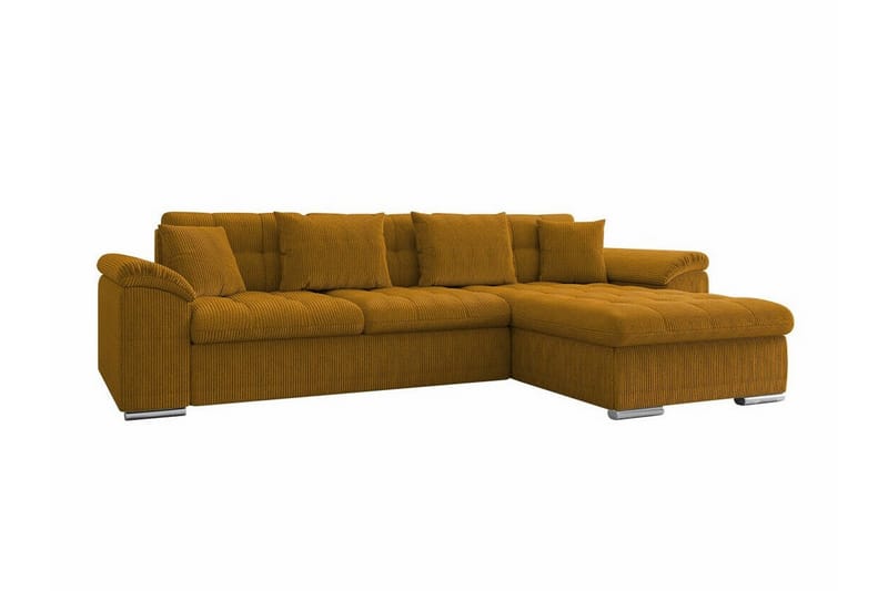 Camior 3-personers Hjørnesovesofa - Gul - Møbler - Sofaer - Sovesofaer