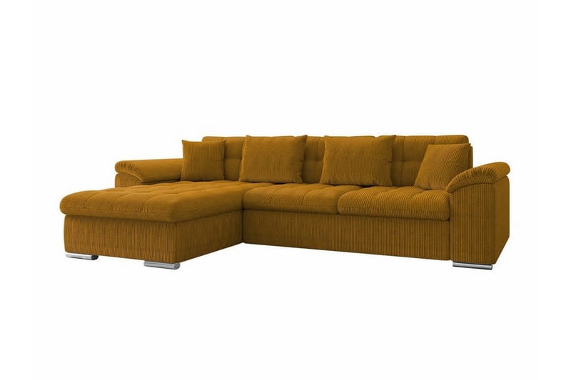 Camior 3-personers Hjørnesovesofa - Mørkegul - Møbler - Sofaer - Sovesofaer