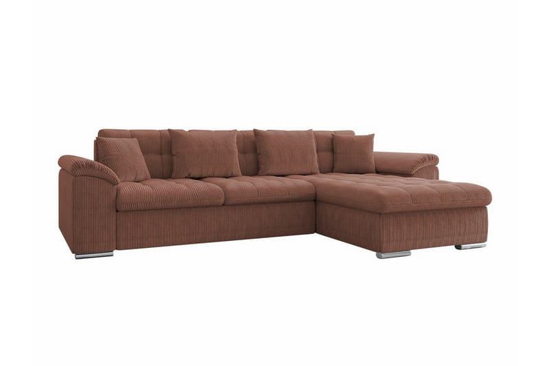 Camior 3-personers Hjørnesovesofa - Brun - Møbler - Sofaer - Sovesofaer