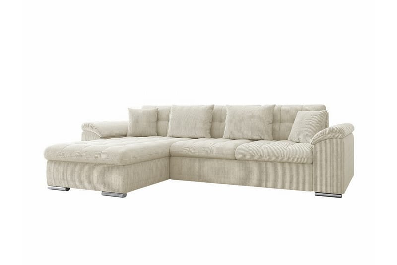 Camior 3-personers Hjørnesovesofa - Beige/Lys beige - Sovesofaer - Hjørnesovesofa