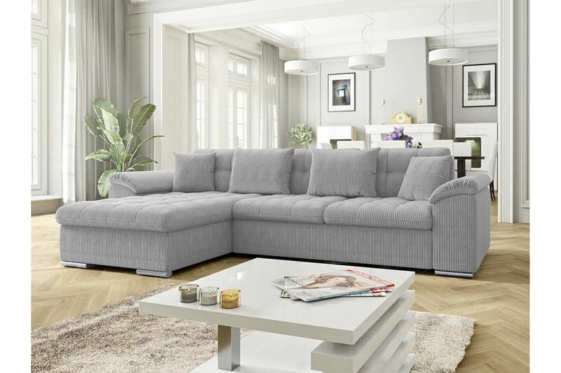 Camior 3-personers Hjørnesovesofa - Lysegrå - Møbler - Sofaer - Sovesofaer