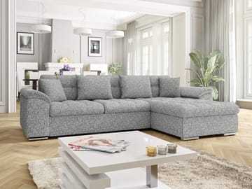 Camior 4-personers sovesofa med chaiselong, højrevendt - Grå - Møbler - Sofaer - Sovesofaer
